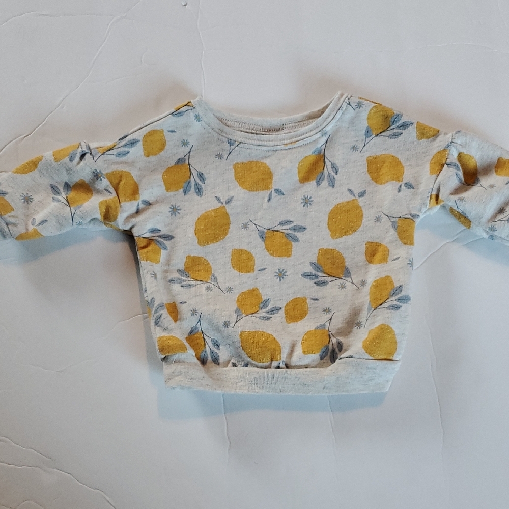 Lemon Print Kids Shirt